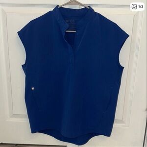 Figs winning blue Rafaela oversized top